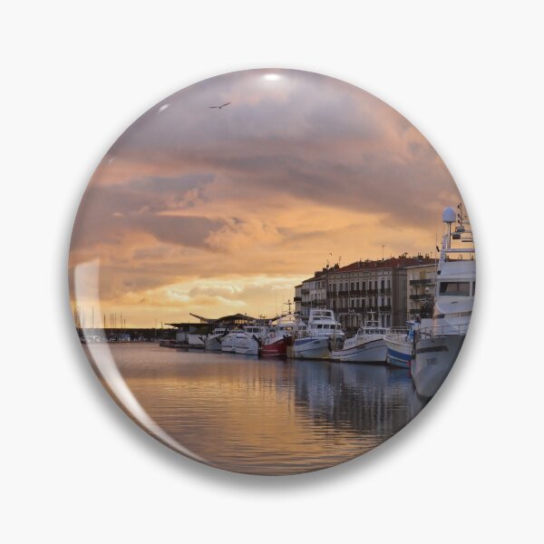 Item preview, Sunset over Sete Quai designed and sold by Ann Biddlecombe.