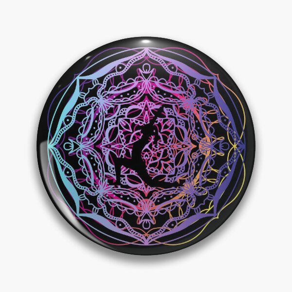 Item preview, Warrior pose mandala  designed and sold by eyoginminimal.