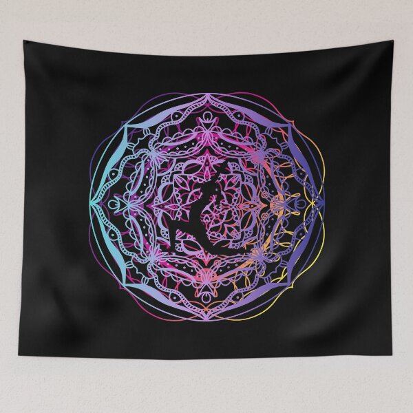 Item preview, Warrior pose mandala  designed and sold by eyoginminimal.