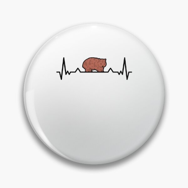 Item preview, Wombat heartbeat marsupial Australia gift designed and sold by madgrfx.