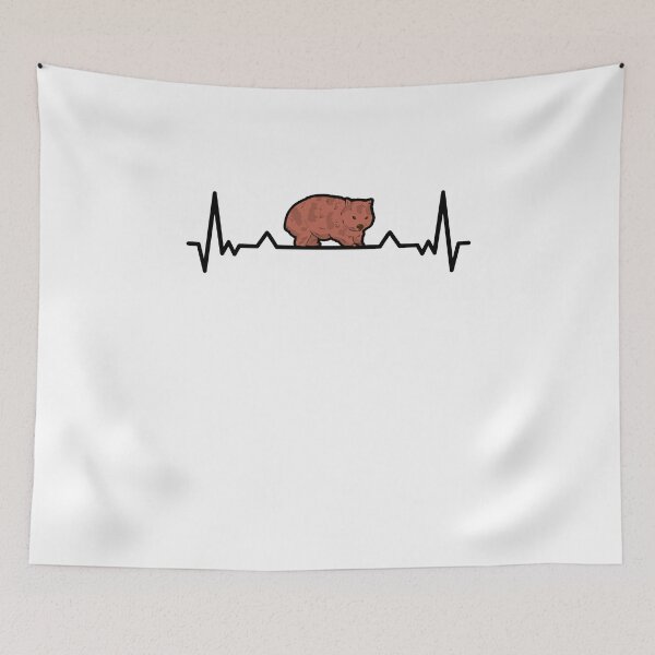Item preview, Wombat heartbeat marsupial Australia gift designed and sold by madgrfx.