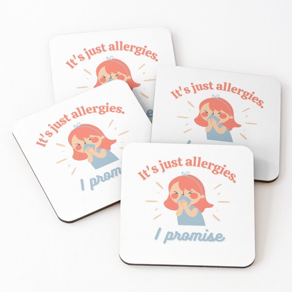 Item preview, Its just allergies. I promise - Funny Cartoon - Women designed and sold by WildBerryArt.