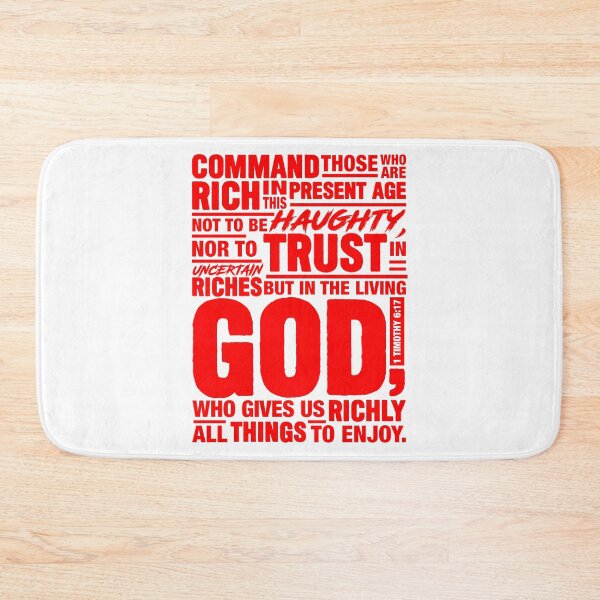 Item preview, 1 Timothy 6:17 designed and sold by plushism.