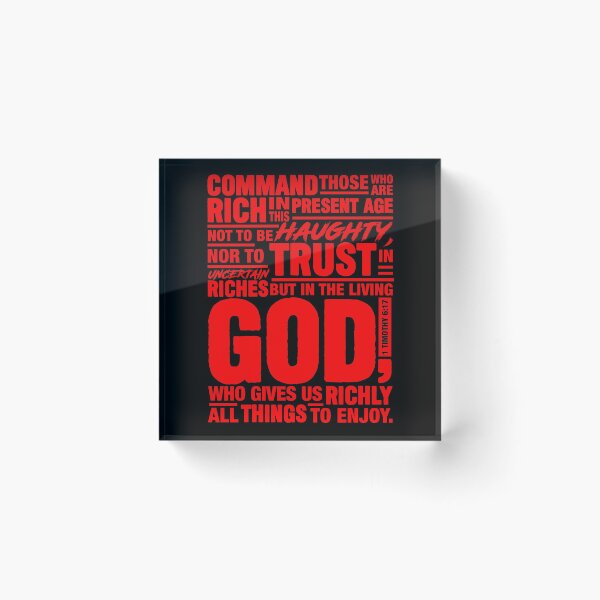 Item preview, 1 Timothy 6:17 designed and sold by plushism.