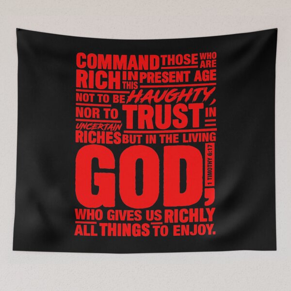 Item preview, 1 Timothy 6:17 designed and sold by plushism.
