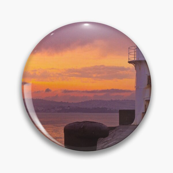 Artikelvorschau, Sonnenuntergang über Brixham Leuchtturm entworfen und verkauft von Ann Biddlecombe.