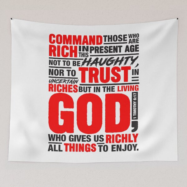 Item preview, 1 Timothy 6:17 designed and sold by plushism.