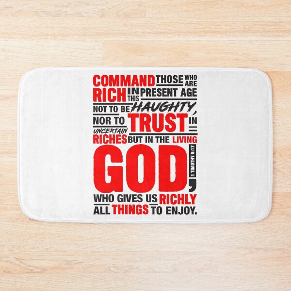 Item preview, 1 Timothy 6:17 designed and sold by plushism.
