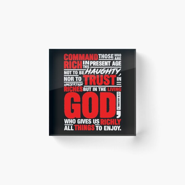 Item preview, 1 Timothy 6:17 designed and sold by plushism.