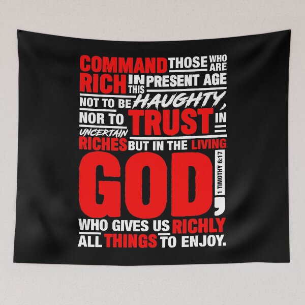Item preview, 1 Timothy 6:17 designed and sold by plushism.