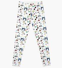 Triathlon Doodles Leggings