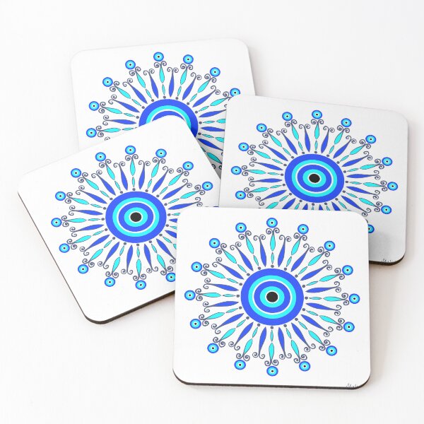Item preview, Evil Eye Mandala - Bohemian Blue designed and sold by Shalini Bisht.