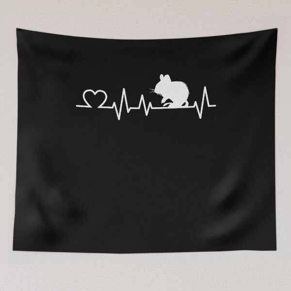 Item preview, Degu heartbeat rodent owner gift designed and sold by madgrfx.