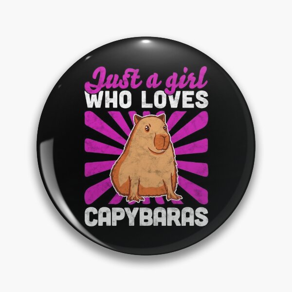 Item preview, Girl who loves Capybara capybara saying designed and sold by madgrfx.