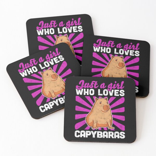 Item preview, Girl who loves Capybara capybara saying designed and sold by madgrfx.