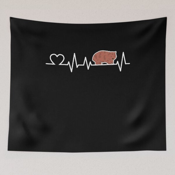 Item preview, Wombat heartbeat marsupial Australia gift designed and sold by madgrfx.