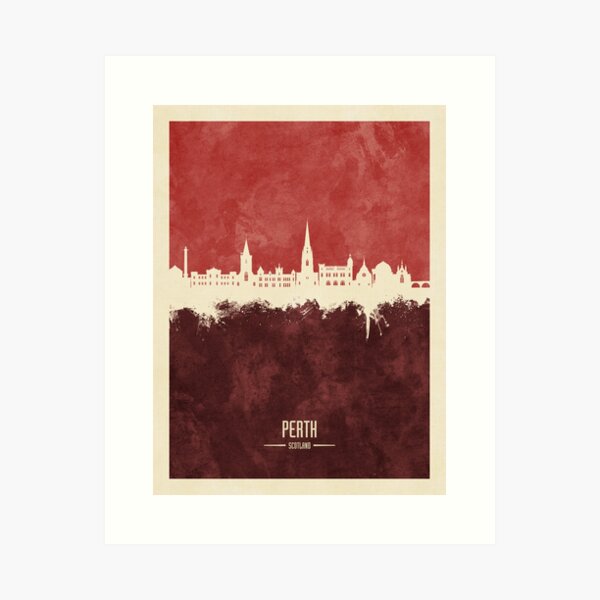 Item preview, Perth Scotland Skyline designed and sold by ArtPrints.