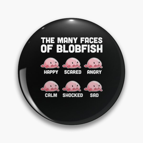 Item preview, Blobfish many faces ugly fish humor gift designed and sold by madgrfx.
