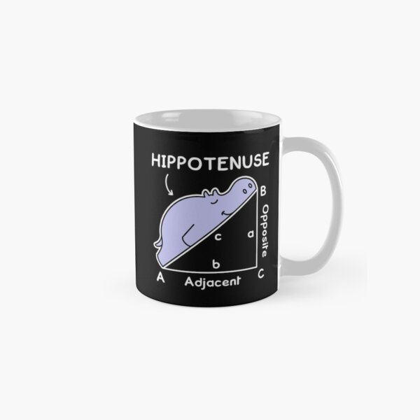 Aperçu de l'œuvre Hypoténuse Jeu de mots mathématique, Hippoténuse créée et vendue par TashaVector.
