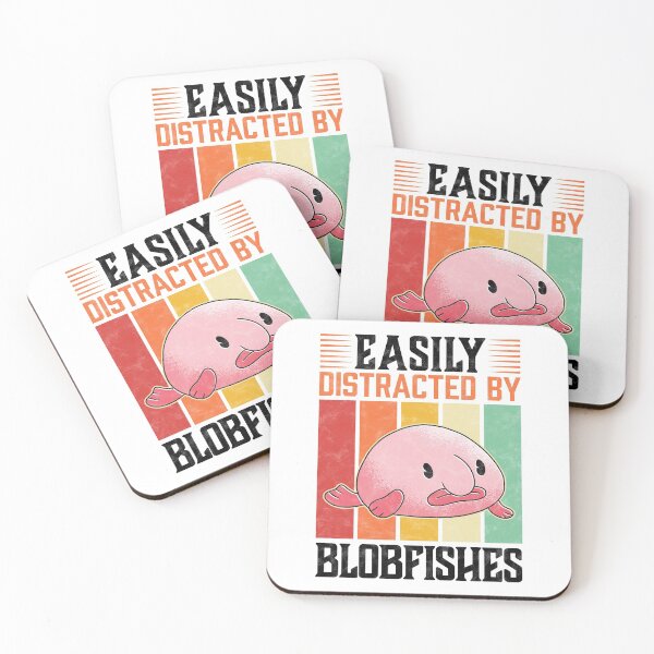 Item preview, Easily distracted by blobfish ugly fish humor designed and sold by madgrfx.