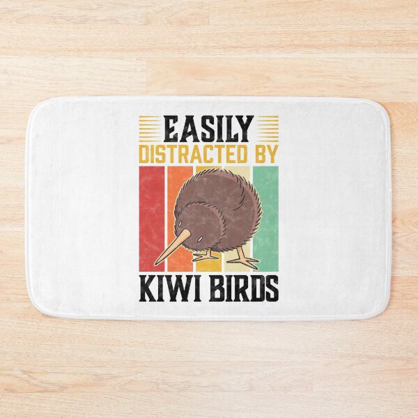 Item preview, Easily distracted by kiwi bird snipe bouquet saying designed and sold by madgrfx.