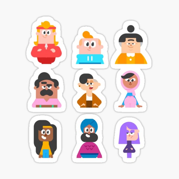 Duolingo Charaktere Sticker