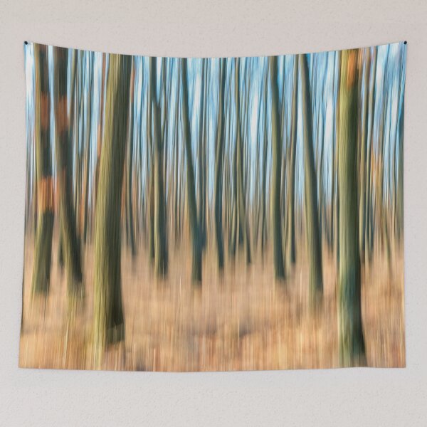 Item preview, Blurred Abstract Picture of a Forest in Autumn Time designed and sold by digoarpi.