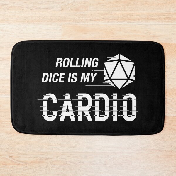 Item preview, Rolling Dice is My Cardio Funny Tabletop RPG designed and sold by pixeptional.