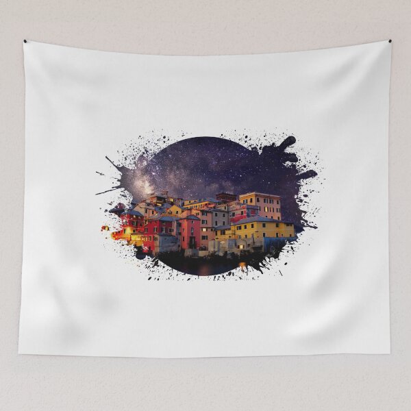 Item preview, Boccadasse at night designed and sold by giuliobardelli.