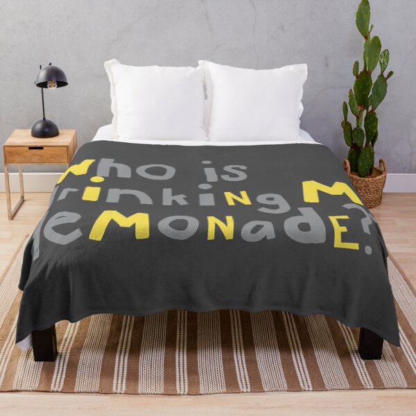 Item preview, Who is Drinking My Lemonade Typography designed and sold by ellenhenry.