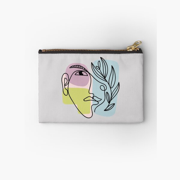 Item preview, Woman smile Face girl drawing abstract pink flower abstractface oneline onelinedrawing, designed and sold by Queengood.