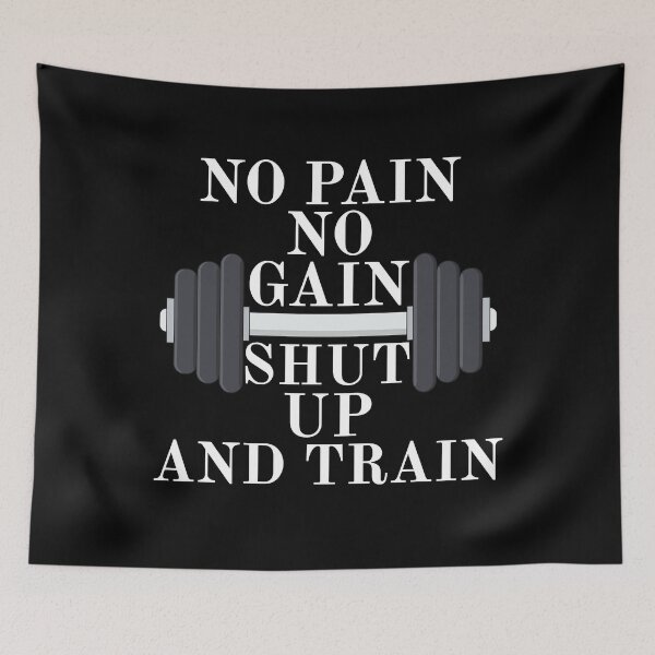 Item preview, No Pain No Gain Shut Up and Train designed and sold by SHOPBLOB.