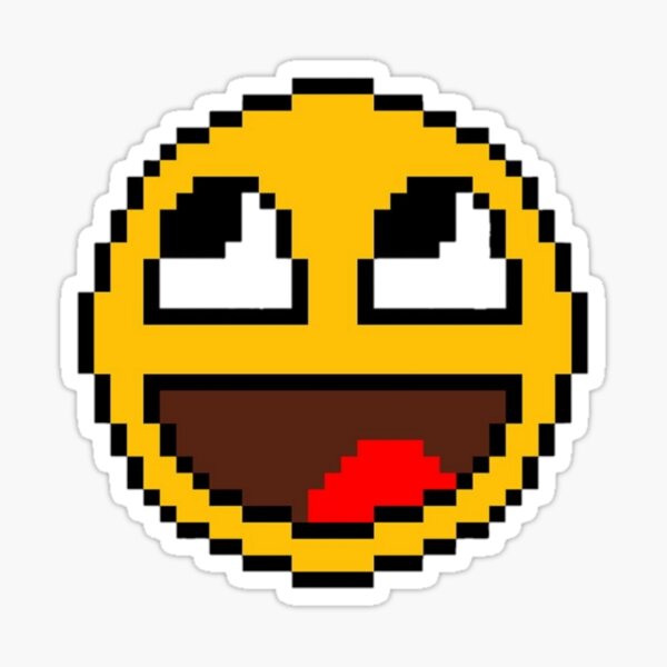 Awesome Face Epic Smiley Sticker for Sale by Thomas Ullrich