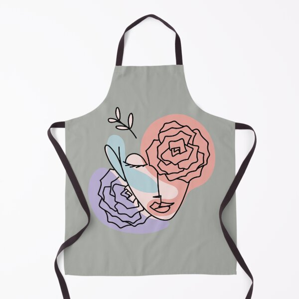Item preview, Woman smile Face girl drawing abstract pink flower abstractface oneline onelinedrawing, designed and sold by Queengood.