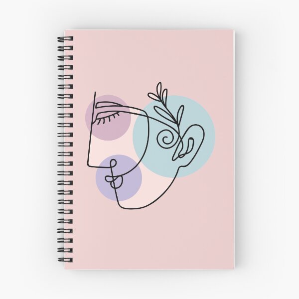 Item preview, a woman's profile Face girl drawing abstract pink flower abstractface oneline onelinedrawing, designed and sold by Queengood.