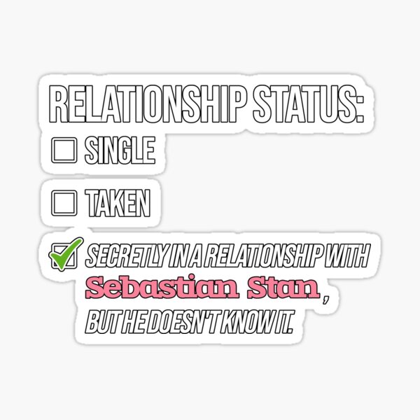 Item preview, Relationship with Sebastian Stan designed and sold by 2Girls1Shirt.