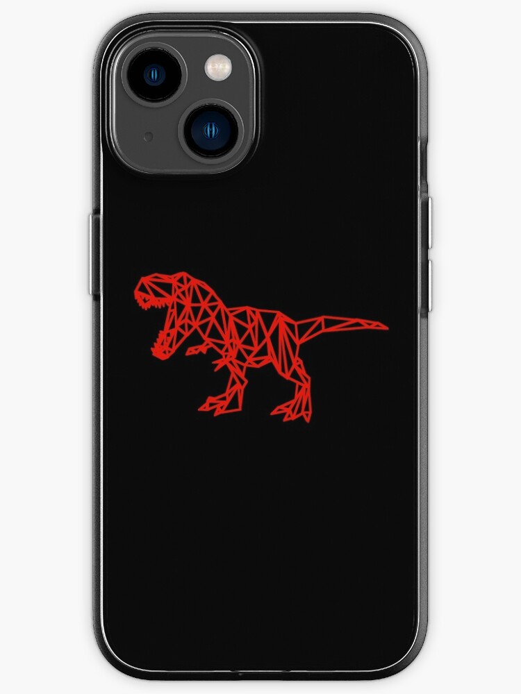 T Rex - Red line on black" iPhone Case for NaomiWallace321 | Redbubble