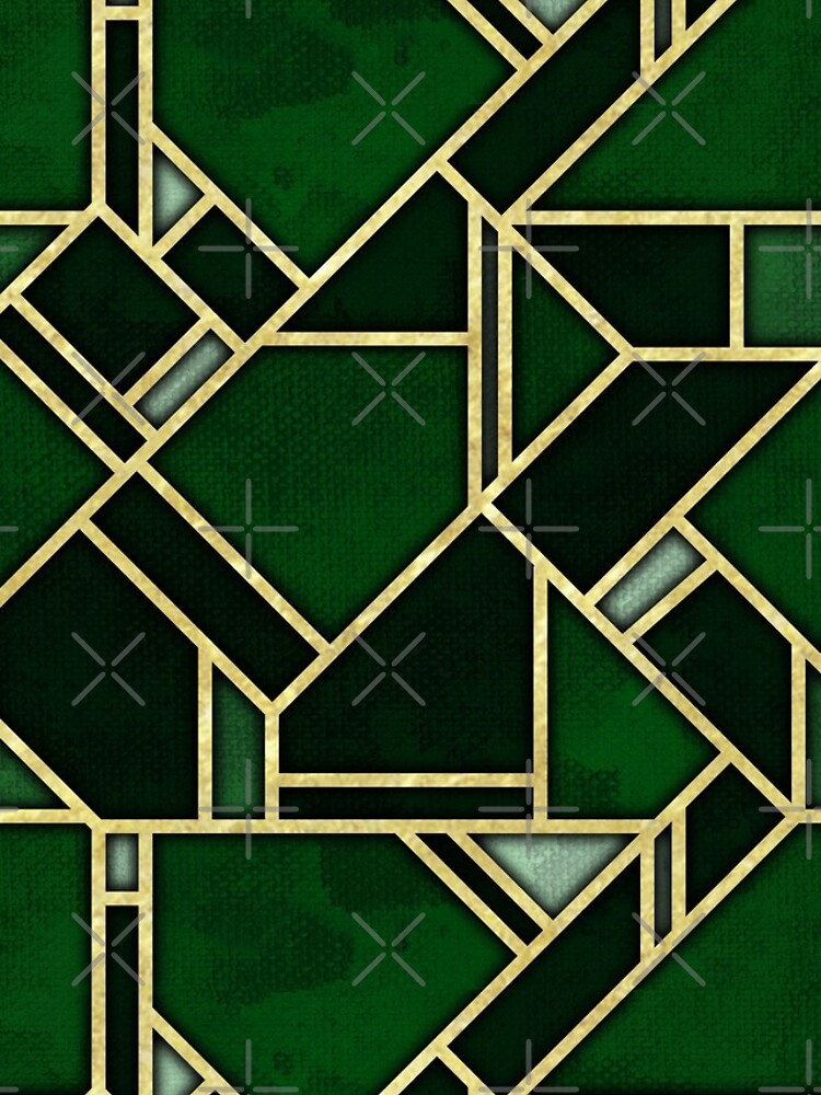 Thumbnail 5 of 5, iPhone Case, Green Geometric designed and sold by DifferentCreate.