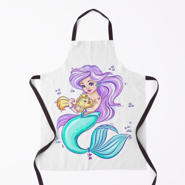 Item preview, Little mermaid with a gold fish designed and sold by JeniLoArt.