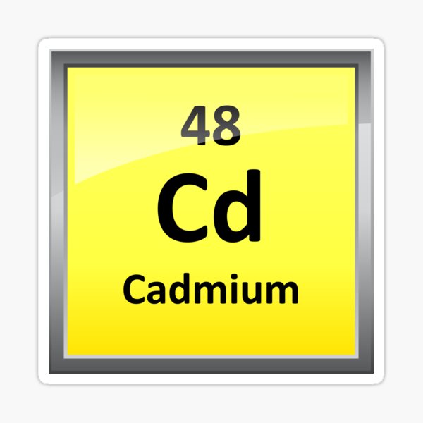 Item preview, Cadmium Periodic Table Element Symbol designed and sold by sciencenotes.
