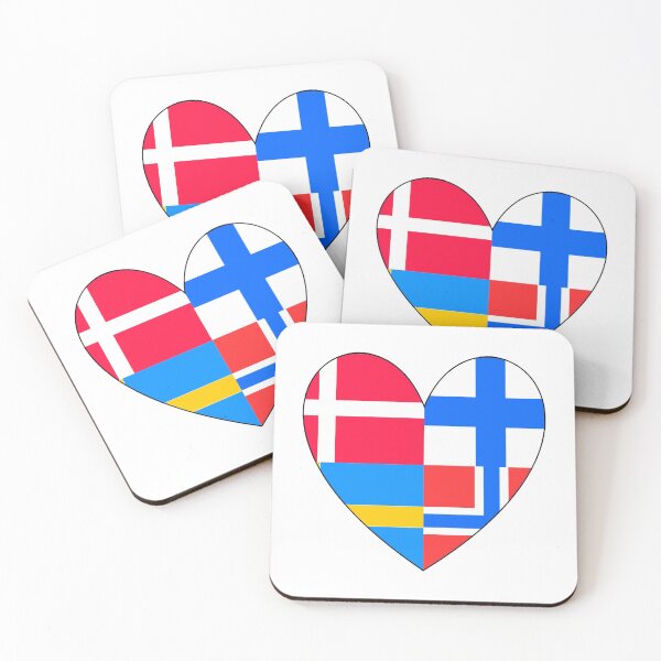 Item preview, Heart Scandinavia Norway Sweden Finland Denmark designed and sold by AndiHK.