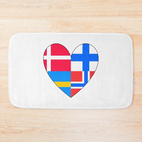 Item preview, Heart Scandinavia Norway Sweden Finland Denmark designed and sold by AndiHK.