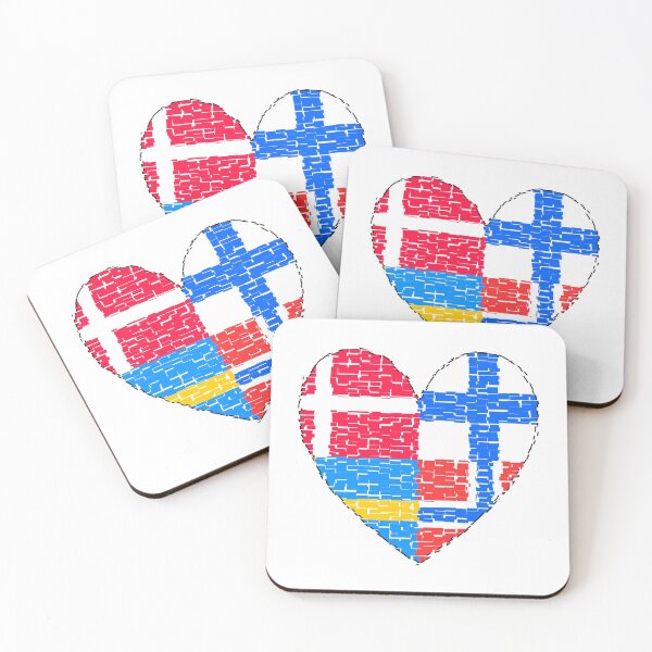 Item preview, Heart Scandinavia Art Design Norway Sweden Finland Denmark designed and sold by AndiHK.
