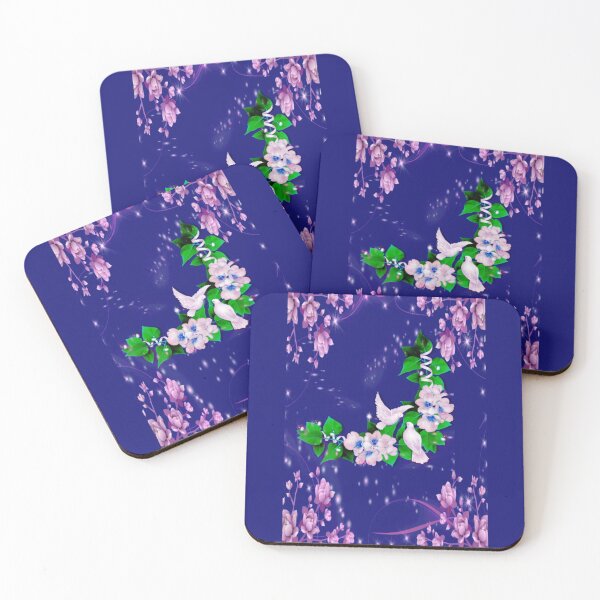 Item preview, Floral Flower With Pigeon designed and sold by Zareen Sayyed.
