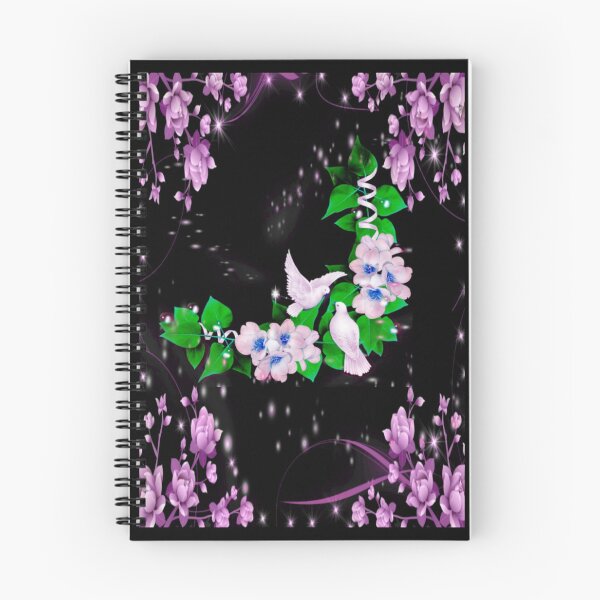 Item preview, Floral Flower With Pigeon designed and sold by Zareen Sayyed.