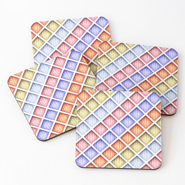 Item preview, 3d Geometric Pattern, Rhombic Motif, Rainbow Coloring designed and sold by lissantee.