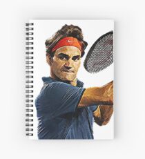 Cuaderno de espiral Roger Federer en acción