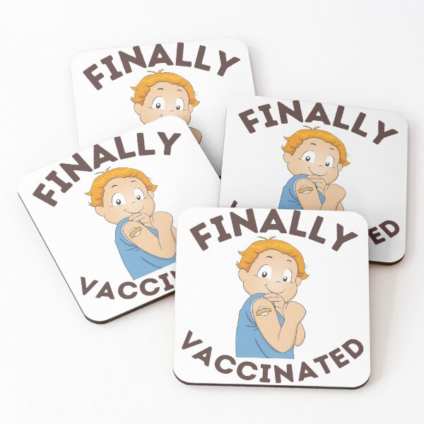Item preview, Finally Vaccinated designed and sold by Gamers Hub.