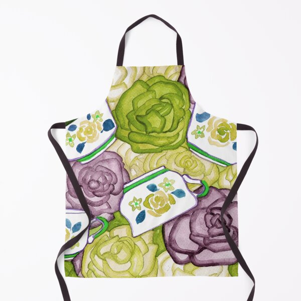 Item preview, Tea Cups and Roses - Purple and Green Palette designed and sold by Niina Niskanen.