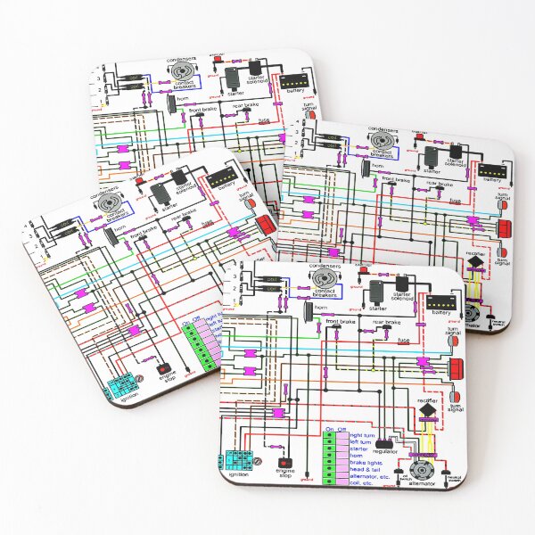Item preview, Motorbike Wiring Diagram designed and sold by JonDelorme.